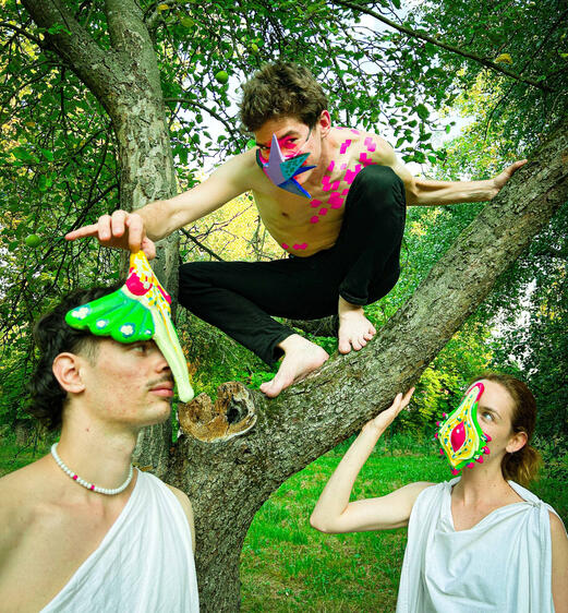 "Tragedy of Men" foam clay masks 2023